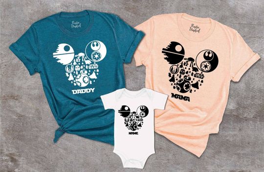 Mickey Star Wars Family Custom Shirt, Mother's Day Gift,  Disney  Family Shirt