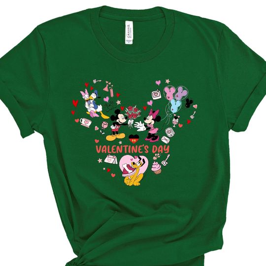 Mickey Friends Shirt, Valentines Disney Ear, Disney Crew Shirt, Minnie Mouse Shirt, Disney Family Trip Tshirt