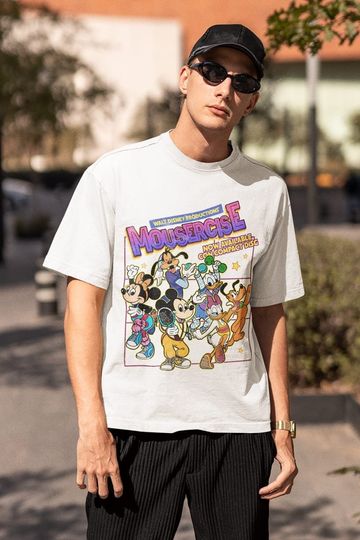 Vintage Disney Mousercise 90's Promotional Shirt, Mousercise Shirt