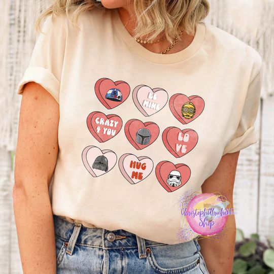 Disneyland Valentine Shirt, Star Wars Valentine Matching Tee