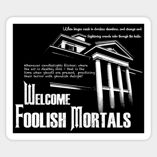 Haunted Mansion Ghost Host Speech - Disney - Sticker