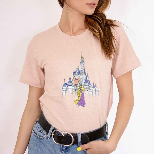 Rapunzel Disney Castle T-Shirt, Disney Princess T-shirt