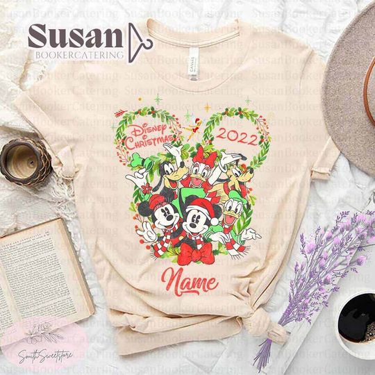 Personalized Disney Christmas 2022 shirt, Mickey & friends Christmas shirt, Vintage Disney Christmas shirt