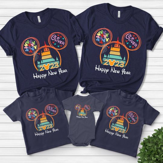 Disney Happy New Year Shirt, Mickey New Year Shirt, Magic Kingdom Shirt