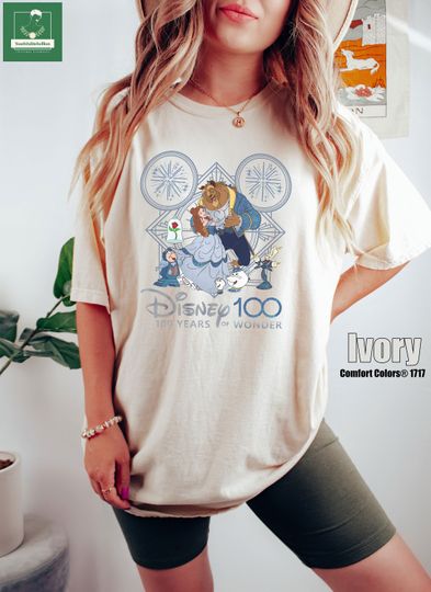 Disney 100 Years of Wonder Shirt, Beauty and The Beast Shirt