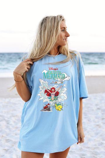 Vintage Disney The Little Mermaid Shirt, Disneyland Vintage Shirt