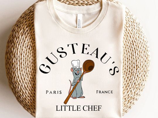 Disney Pixar Ratatouille Cute  Remy Little Chef Graphic Shirt