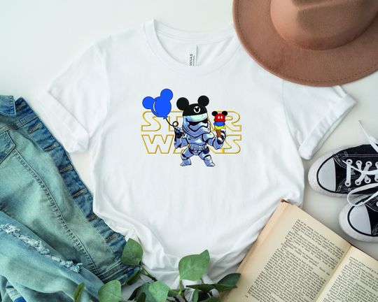 Star Wars Stormtrooper Balloon Shirt, Disney Star Wars Stormtrooper Mickey Head Balloon Sweatshirt