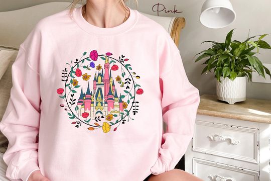 Cinderellas Royal Rose Garden Castle, Disney Trip Sweatshirt, Theme Park Sweatshirt
