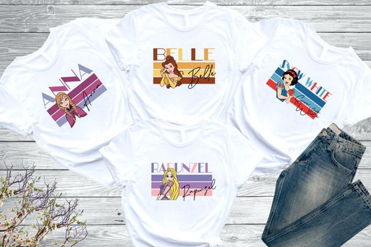 Discover Princess Character Tee, Disney Princess Shirt, Disney Girls Shirt, Disney Kids Shirt, Disney Trip Shirt