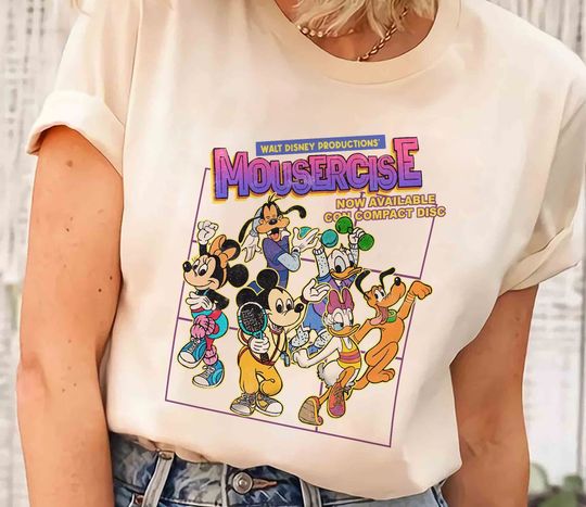 Vintage Disney Mousercise 90s Promotional Shirt