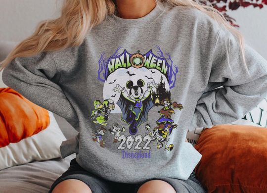 Discover Halloween Disneyland 2022 Sweatshirt, Vintage Disneyland Halloween Sweatshirt