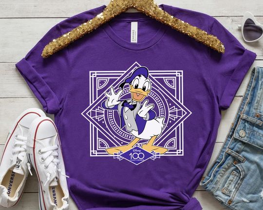 Funny Donald Duck Mickey & Friends Disney 100 Years Of Wonder Shirt,