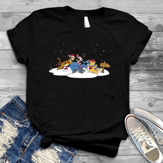 Disney Christmas Shirt, Winnie The Pooh Christmas T-shirt