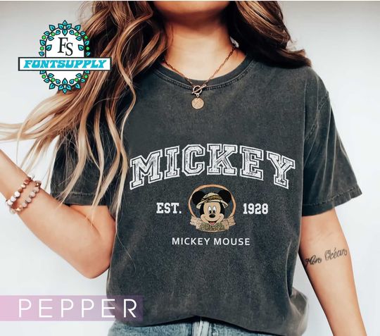 Vintage Mickey Mouse Shirt, Disney Shirt, Mickey Safari Shirt