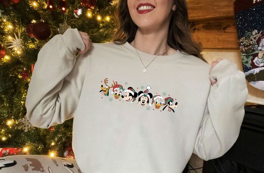 Discover Mickey And Friends Christmas, Disney Trip Christmas Sweatshirt