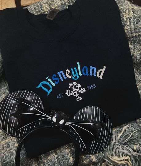 Disneyland Inspired Embroidered Sweatshirt