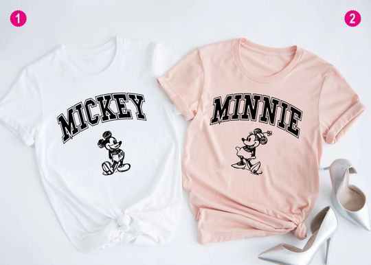 Minnie Mickey Matching Shirt, Couple Disney Shirt, Matching Tee, Disneyland Apparel