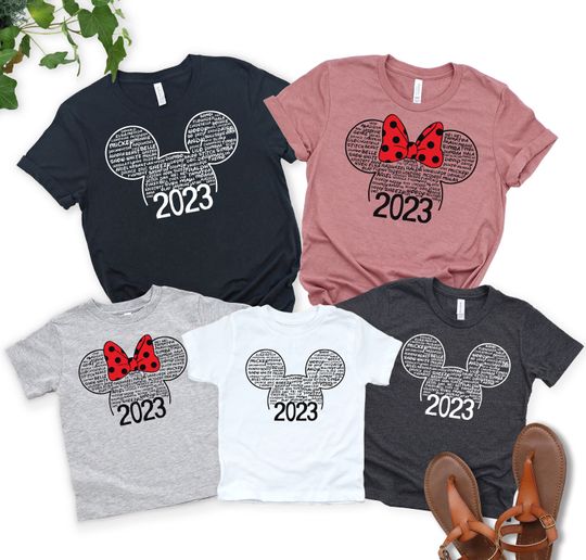 Disney 2023 Shirt, 2023 Disney Family Vacation Shirt, Disney Trip Shirt