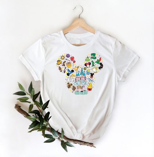 It's a Small World Shirt, Cute Colorful Mickey Head, Disney Matching Shirt