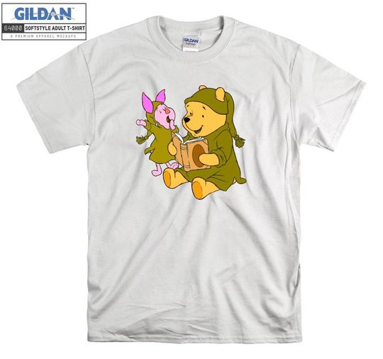 Disney Winnie The Pooh Piglet Cartoon T shirt Hoodie Hoody T-shirt Tshirt S-M-L-XL-XXL-3XL-4XL-5XL Oversized Men Women Unisex 5635
