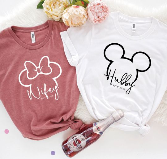 Mr Mrs Ears Shirt | Disney Matching shirts | Funny Couples Shirts | Honeymoon Tee