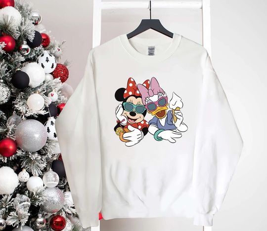 Minnie and Daisy Sweatshirt, Disney Sweatshirt