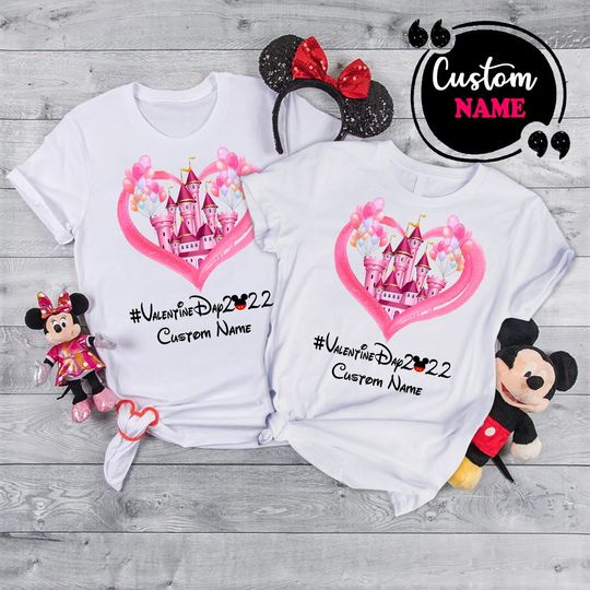Couple Disney Matching Shirts, Disney Valentine's Day Shirts