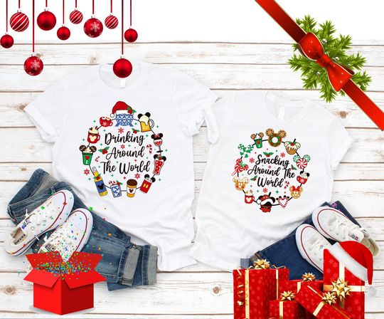 Snacking around the world, Drinking around the world, World traveler shirt, Disney family shirt, Epcot Disney shirt