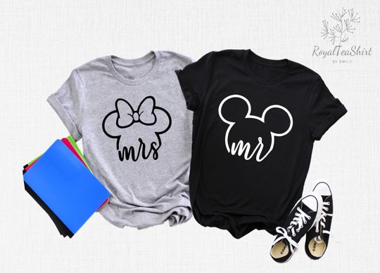 Mickey Mr Shirt, Minnie Mrs Shirt, Disney Couple Shirt, Valentine's Day Shirt