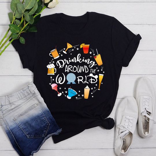 Drinking Around The World Shirt, Disney Snacks Shirt, Disney Family Shirt, Disney Vacation Shirt