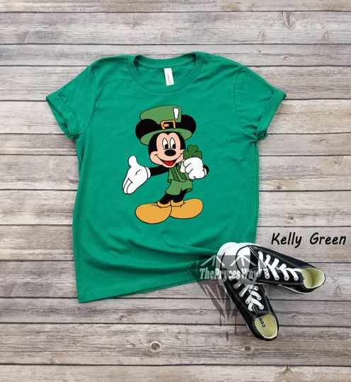 St Patricks Mickey Mouse Kids Shirt, Shamrock Shirt, Disney St Patricks Day Shirt