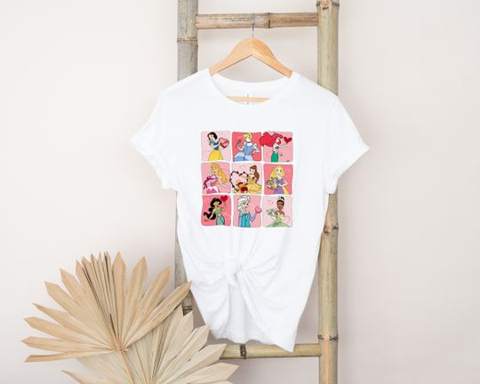 Discover Retro Disney Princess Valentine Shirt, Disney Princess Love T-Shirt