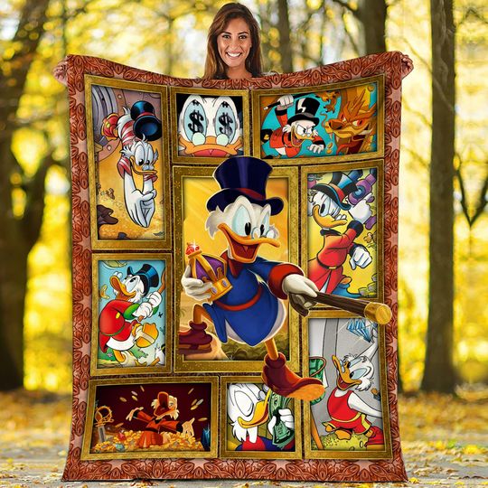 Disney Donald Duck Tales Fleece Blanket Quilt, Disney Baby Blanket