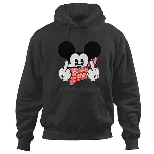 Mickey Mouse Hoodies Thug Life Gangster Disney Hoodies