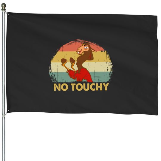 Disney Retro Emperor's New Groove Kuzco Llama No Touchy House Flags