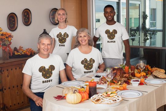 Disney Family Thanksgiving Custom T-Shirt