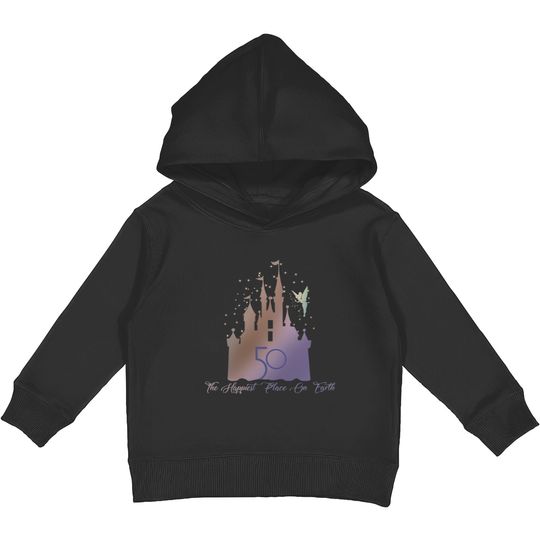 Disney 50th Anniversary Kids Pullover Hoodies, Disney Castle Kids Pullover Hoodies, 50th Anniversary Disney World Castle Kids Pullover Hoodies