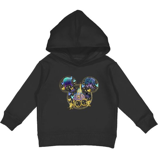 Disney 100th Anniversary Trip Kids Pullover Hoodies, Disney 100th Anniversary, Disney Castle Kids Pullover Hoodies