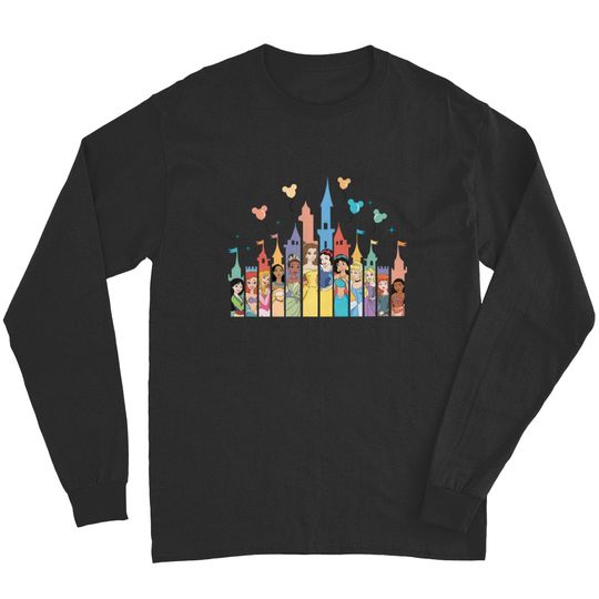 Disney Princess Long Sleeves, Disney castle Long Sleeves