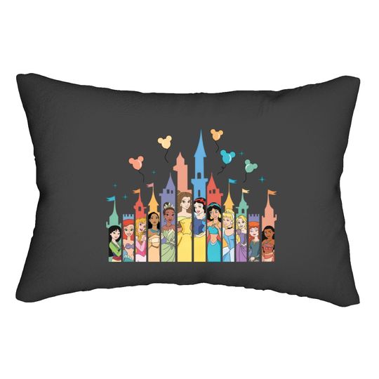 Disney Princess Lumbar Pillows, Disney Castle Lumbar Pillows