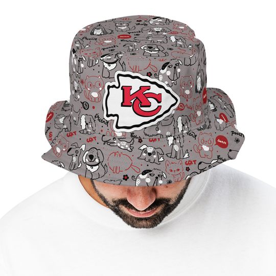 football Kansas City Chiefs Youth New Era Fisherman's Bucket Hat