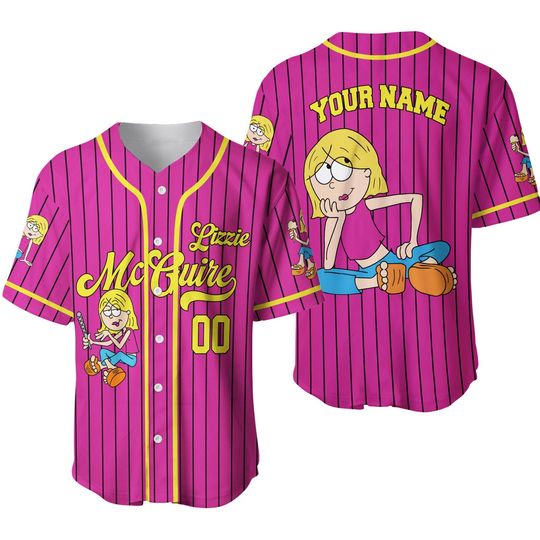 Lizzie McGuire Baseball Jersey, Personalized Lizzie McGuire Shirt, Disneyland Shirt