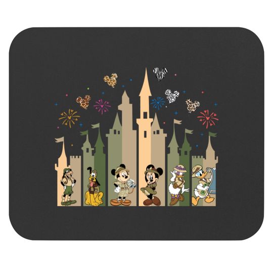 Disney Safari Castle Mouse Pads, Mickey Safari Friends Mouse Pads, Matching Squad Mouse Pads, Disney Family Vacation Mouse Pads