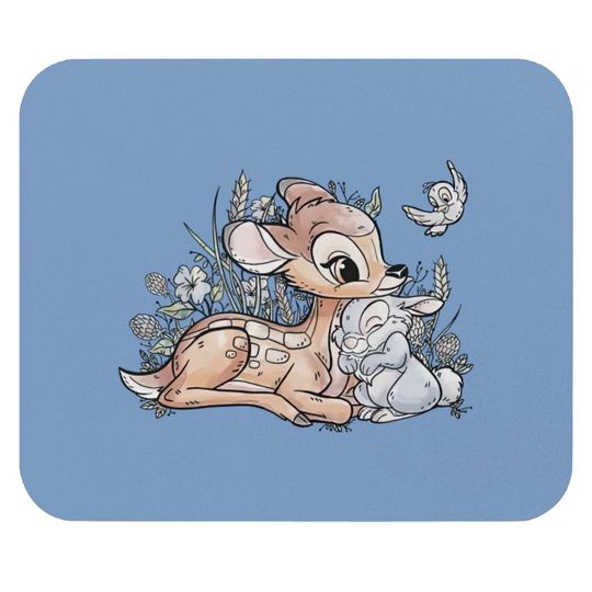 Vintage Disney Bambi Mouse Pads, Disneyworld Mouse Pads, Disneyland Mouse Pads
