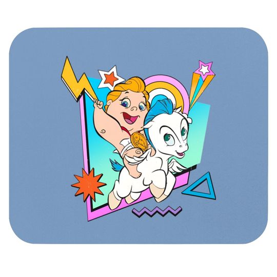 Retro 90S Baby Hercules and Pegasus Mouse Pads / Disney Hercules Mouse Pads