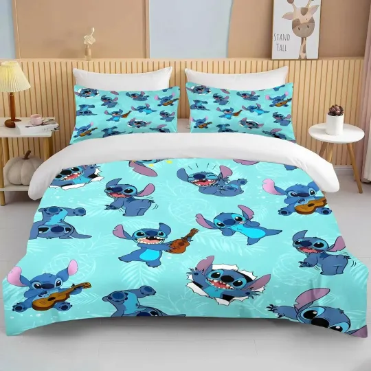 Disney Cute Stitch Bedding Set