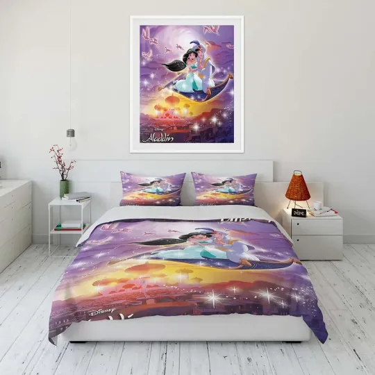 Disney Jasmine Princess and Aladdin Bedding Set