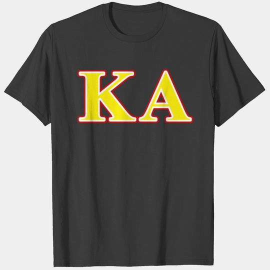 Kappa Alpha Order Red and Yellow Letters T-shirt