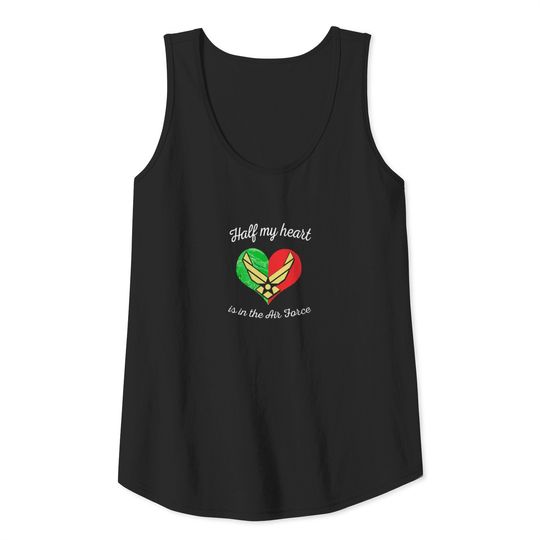 Air force mom halp my heart Tank Top